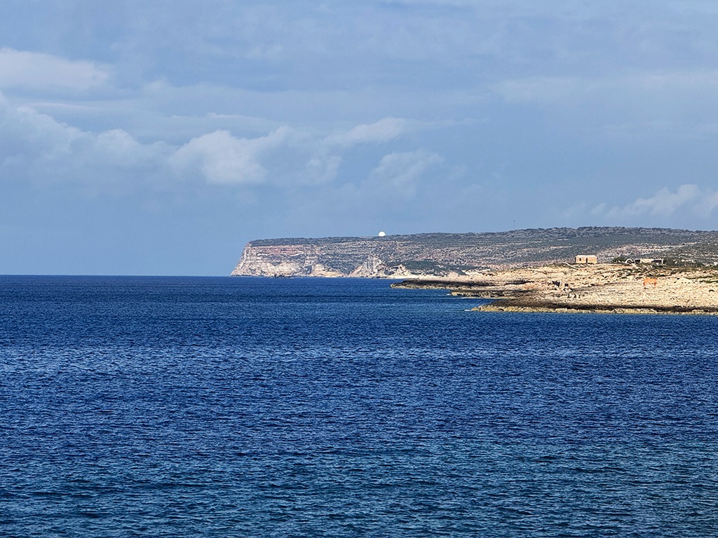 southern point scenery in lampedusa