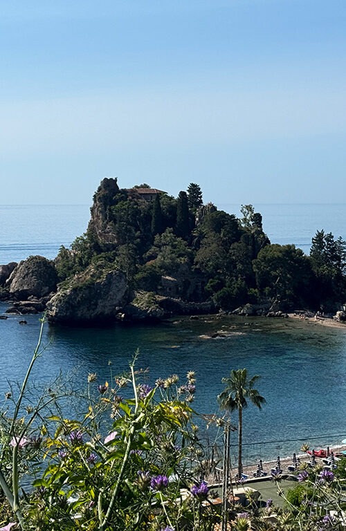 view of isola bella taormina