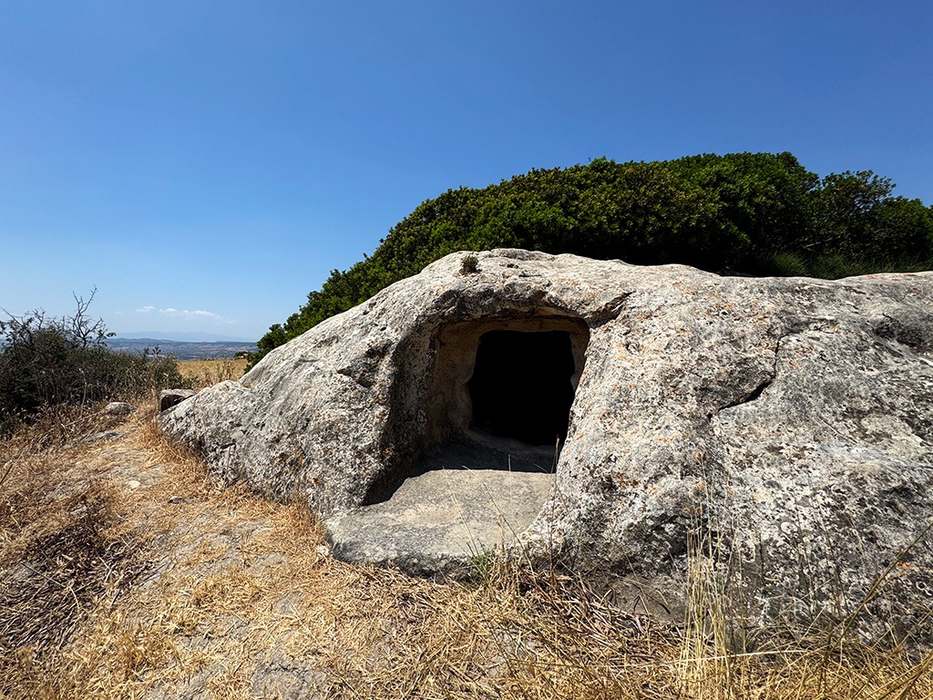 domu de janus rock tomb entrance in sardinia