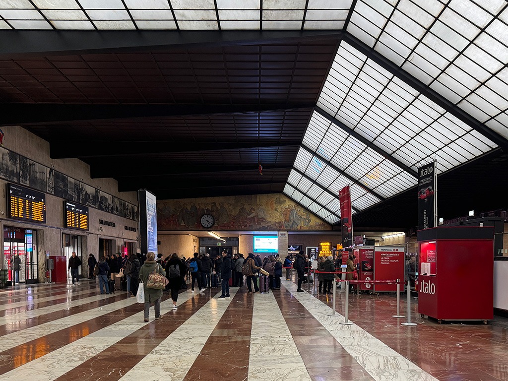 interior of florence santa maria novella train station