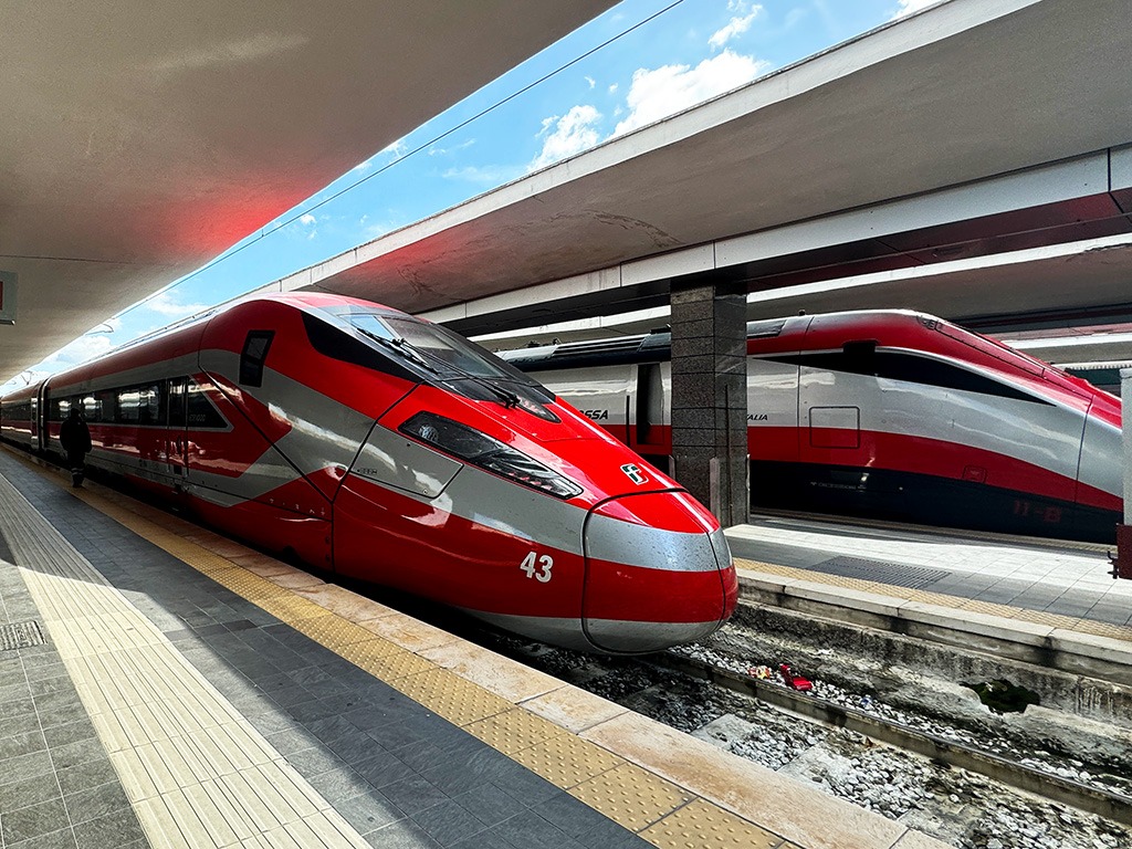 train at platform in naples