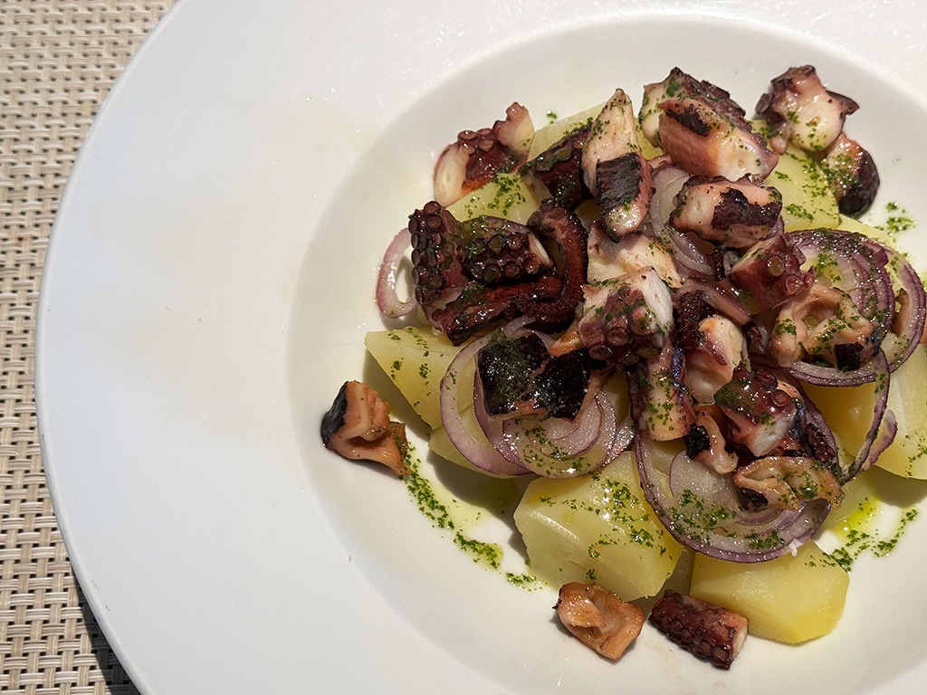 octopus potato salad