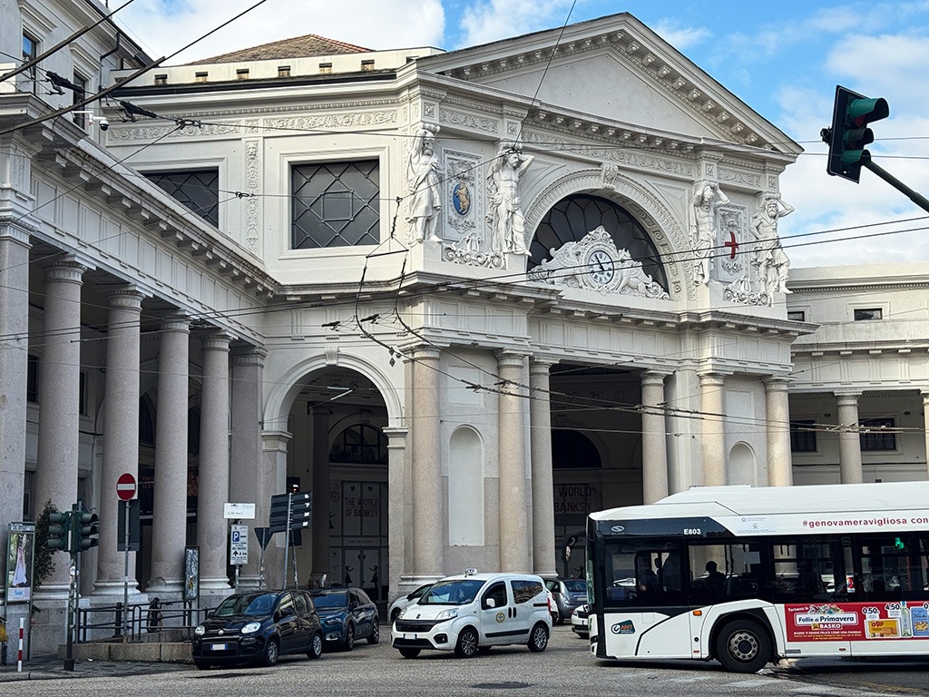 genoa piazza principe train station facade