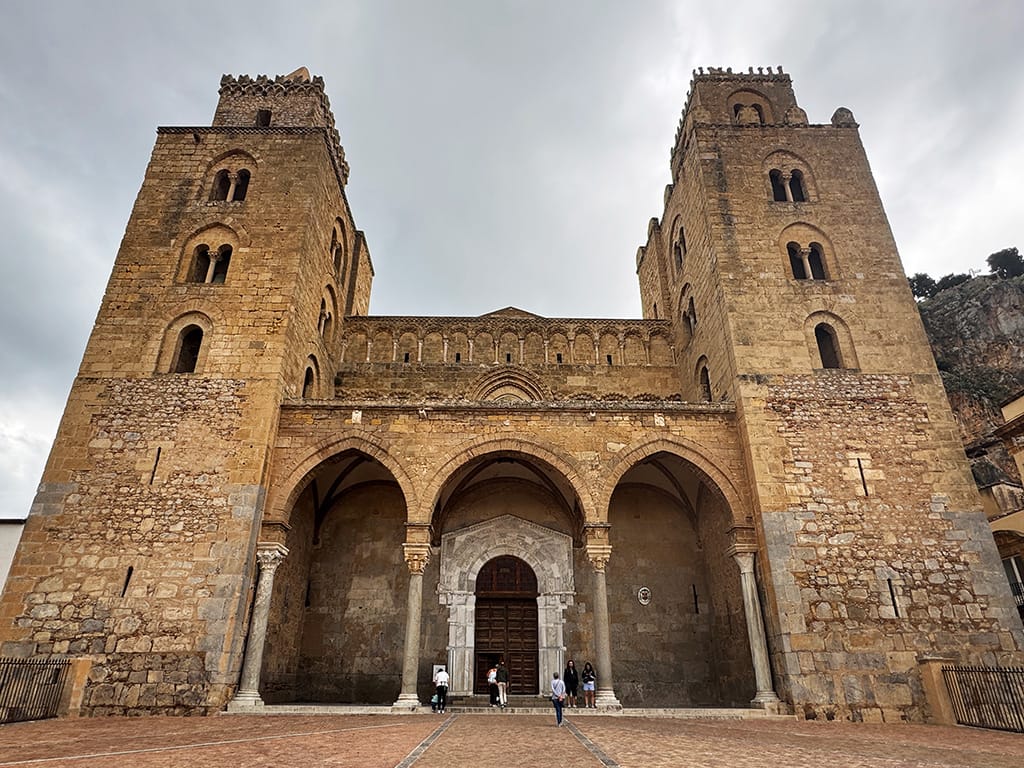 facade of cefalu cathedral